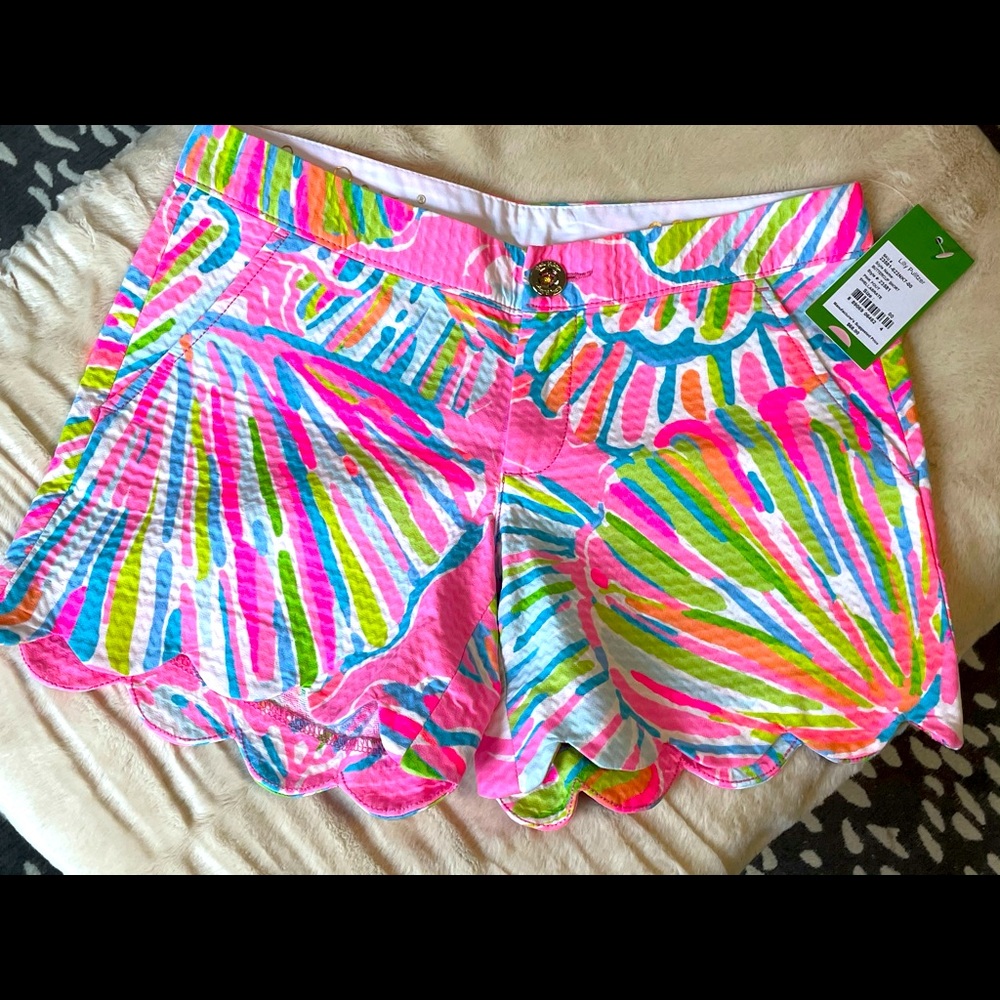 Lilly Pulitzer Shellabrate Buttercup Shorts NWT